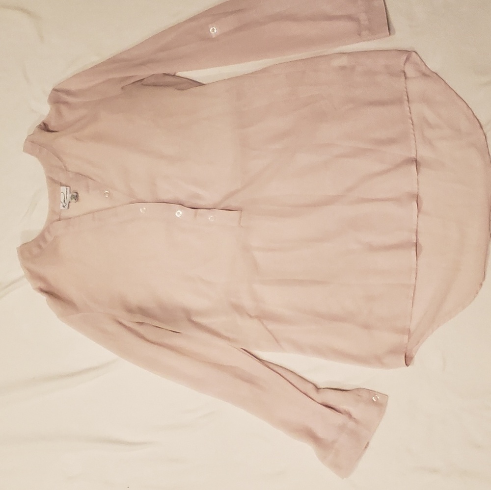 Sheer pink blouse